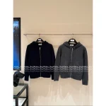 THOM BROWNE 2025 Early Fall/Winter Collection 🆕 Back Goose 🦢 Jacquard Pattern Hooded Knit Cardigan 100% Wool