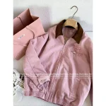 miumiu 2025 Early Fall Collection 🎀 Vintage Wash Cherry Blossom Pink Lapel Letter Logo Pocket Denim Jacket - Image 10