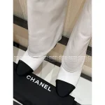 Chanel 2025 Fall/Winter Collection 👢 Crystal Logo Wide-Calf Leather Knee-High Boots for Women - Slimming & Leg-Lengthening - Image 7