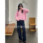 Celine 2025 Early Fall/Winter Collection 🌸 Kaixuan Lapel Mohair/Wool Blend Pullover Sweater for Women - Image 2