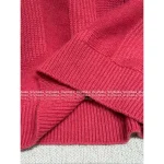 Hermes 2025 Fall/Winter Collection 🍊 Notched Collar Subtle Pattern Cropped 100% Wool Sweater for Women - Image 4