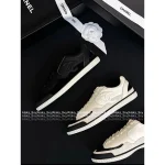 Chanel 2025 Fall/Winter Collection 🐼 Black-White Colorblock Patent/Lambskin Leather Classic Cortez Sneakers 👟 Two Colors Available - Image 19