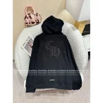 CHROME HEARTS 2025 Early Fall/Winter Collection 🔍 Black Genuine Leather Cross Logo Hoodie 100% Cotton - Image 10