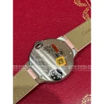 CARTIER Elegant Style | Must-Have for the Sophisticated Woman ⌚️©️➕ Pink Ballon Bleu 33mm Watch - Imported Automatic Mechanical Japanese Movement, Crocodile-Pattern Leather Strap - Image 4