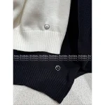 Chanel 2025 Fall/Winter Collection 🎀 Cut-Out Crochet Bow Round Neck Pullover Wool Sweater for Women - Image 14