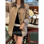 BOTTEGA VENETA 2025 Fall Collection 🧥 Woven Leather Lapel Pocket Utility Trench Coat for Women - Image 15