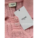 Celine 2025 Early Fall/Winter Collection 🌸 Kaixuan Lapel Mohair/Wool Blend Pullover Sweater for Women - Image 9