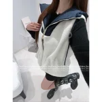 Louis Vuitton 2025 Early Fall/Winter Collection 🆕 Back Jacquard Embroidery Logo Hooded Design Faux Fur Vest for Women - Image 12