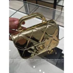 Chanel 2025 New Collection 🥂 Metallic Luxury Mini Quilted Patent Leather Chain Bag ⛓️ - Image 10