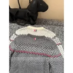 THOM BROWNE 2025 Fall/Winter Collection 👧 100% Imported Wool Fair Isle Jacquard Knit Cardigan for Women - Image 18