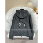 THOM BROWNE 2025 Early Fall/Winter Collection 🆕 Back Goose 🦢 Jacquard Pattern Hooded Knit Cardigan 100% Wool - Image 15