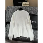 Chanel 2025 Fall/Winter Collection 🎀 Cut-Out Crochet Bow Round Neck Pullover Wool Sweater for Women - Image 12