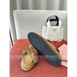 miumiu 2025 Early Fall/Winter Collection 🤎 Suede Fringe Buckle Genuine Leather Loafers for Women - Image 14