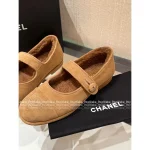 Chanel 2025 Fall/Winter Collection 🐻 Teddy Bear Imported Suede Lamb Shearling Mary Jane Flats ~ Ultra Comfort - Image 2