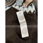 Louis Vuitton 2025 Early Fall/Winter Collection 🐻 Ski Series Jacquard Letter Logo Round Neck Wool Pullover Sweater for Women - Image 13