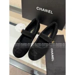 Chanel 2025 Fall/Winter Collection 🐻 Teddy Bear Imported Suede Lamb Shearling Mary Jane Flats ~ Ultra Comfort - Image 16