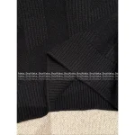 Hermes 2025 Fall/Winter Collection 🍊 Notched Collar Subtle Pattern Cropped 100% Wool Sweater for Women - Image 10