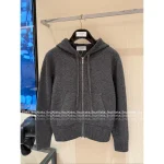 THOM BROWNE 2025 Early Fall/Winter Collection 🆕 Back Goose 🦢 Jacquard Pattern Hooded Knit Cardigan 100% Wool - Image 12
