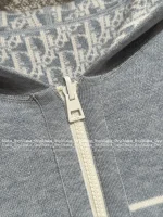 Dior 2025 Early Fall/Winter Collection ⭐️ Hooded Jacquard Letter Logo Cashmere Zip-Front Jacket Knit Cardigan - Image 21