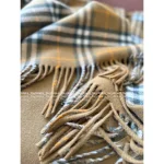 BURBERRY 2025 Fall/Winter Collection 🦙 Little Rich Girl Plaid Fringe Mid-Length Heavyweight Reversible Shearling Cape - Image 18