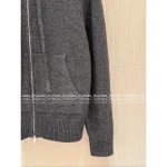 THOM BROWNE 2025 Early Fall/Winter Collection 🆕 Back Goose 🦢 Jacquard Pattern Hooded Knit Cardigan 100% Wool - Image 11
