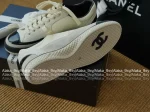 Chanel 2025 Fall/Winter Collection 🐼 Black-White Colorblock Patent/Lambskin Leather Classic Cortez Sneakers 👟 Two Colors Available - Image 11