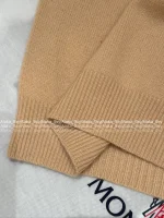 MONCLER 2025 Early Fall/Winter Collection ☑️ Lapel Embroidered Badge Logo Cashmere Knit Sweater for Women - Image 15
