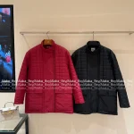 Hermes 2025 Fall/Winter Collection 🐎 Classic Timeless Plaid Stand-Collar Belted Design Insulated Coat - Warm & Comfortable