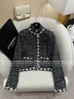 Chanel 2025 Fall/Winter Collection 🆕 Handmade Floral Beaded Wool 🦙 Tweed Fabric Woven Pocket Blazer - Image 21