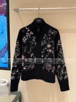 Dior 2025 Fall/Winter Collection 🆕 Star Zipper Embroidery Logo Wool Knit Jacket for Women - Image 17
