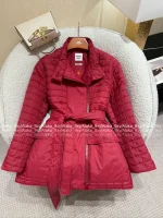 Hermes 2025 Fall/Winter Collection 🐎 Classic Timeless Plaid Stand-Collar Belted Design Insulated Coat - Warm & Comfortable - Image 15