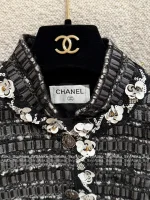 Chanel 2025 Fall/Winter Collection 🆕 Handmade Floral Beaded Wool 🦙 Tweed Fabric Woven Pocket Blazer - Image 20