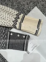 THOM BROWNE 2025 Fall/Winter Collection 👧 100% Imported Wool Fair Isle Jacquard Knit Cardigan for Women - Image 10