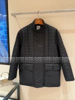 Hermes 2025 Fall/Winter Collection 🐎 Classic Timeless Plaid Stand-Collar Belted Design Insulated Coat - Warm & Comfortable - Image 14