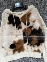 Celine 2025 Early Fall/Winter Collection 🐻 Asymmetric Fur Trim Zip-Front Wool Jacquard Knit Cardigan for Women - Image 12