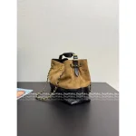 Chanel In Stock 🤎 2025 Atelier Collection Runway Style Suede & Metal Chain ⛓️ Tote - Imported Full-Y Hardware Fabric - Image 21