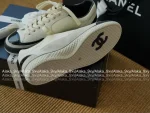 Chanel 2025 Fall/Winter Collection 🐼 Black-White Colorblock Patent/Lambskin Leather Classic Cortez Sneakers 👟 Two Colors Available - Image 21