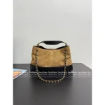 Chanel In Stock 🤎 2025 Atelier Collection Runway Style Suede & Metal Chain ⛓️ Tote - Imported Full-Y Hardware Fabric - Image 19