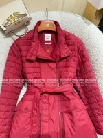 Hermes 2025 Fall/Winter Collection 🐎 Classic Timeless Plaid Stand-Collar Belted Design Insulated Coat - Warm & Comfortable - Image 25