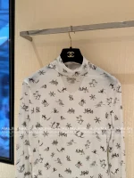 Chanel 2025 Fall/Winter CoCo Ski Collection 🎀 Crystal Bow Logo Round Neck Print Long Sleeve Tee / Mock Neck Top - Image 20