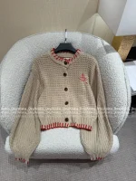 Vivienne Westwood Korean Aesthetic 🪐 2025 Fall/Winter Collection Saturn Embroidered Logo Wool Knit Cardigan with Detachable Scarf - Image 29