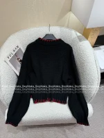 Vivienne Westwood Korean Aesthetic 🪐 2025 Fall/Winter Collection Saturn Embroidered Logo Wool Knit Cardigan with Detachable Scarf - Image 27