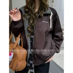 miumiu 2025 Early Fall/Winter Collection 🤎 Reversible Windproof & Water-Resistant Letter Logo Jacket - Image 7