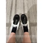 Chanel 2025 Fall/Winter CoCo Neige Ski Collection 🦙 New Season Imported Australian Long-Haired Wool Loafers for Women - Image 5