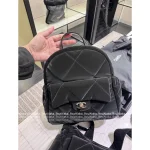Chanel 2025 Fall/Winter CoCo Neige Ski Collection ❄️ Artisan Imported Silk Velvet Quilted Mini Backpack / Rucksack for Women