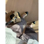 Chanel 2025 Fall/Winter Collection 🐻 Special Enzyme Wash Denim Camellia Print Logo High-Waist Slimming Wide-Leg Jeans for Women - Image 3