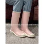 Chanel Barbie Princess Boots~ 2025N Hot Drop New Colorway Color-Block Logo Rain Boots Imported Original Mold Special Waterproof Material - Image 9