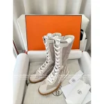 Hermes 2025 Early Fall American Casual Old Money Style | Sophisticated Woman's Casual Baseball & Golf Ankle Boots - Image 4