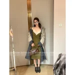 miumiu 2025 Early Fall/Winter Collection 🆕 Imported Merino Wool 🐑 Sleeveless Knit Dress for Women - Image 8