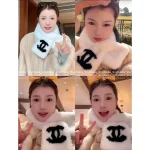 Chanel Vintage Series ©️©️ Imported Wool 🦙 Logo Fur Scarf 🧣 Adorably Cute & Cozy - Perfect for Homebodies - Image 9